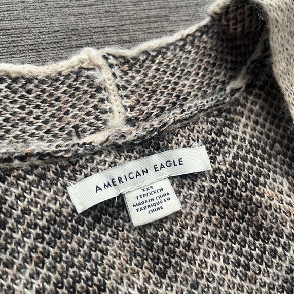 American Eagle Oversized Leopard Cardigan. Super Soft! Size XXS - Picture 4 of 13